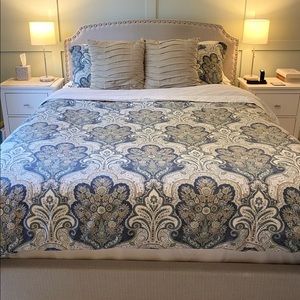 Pottery Barn Jordana Paisley Percale Duvet & Shams